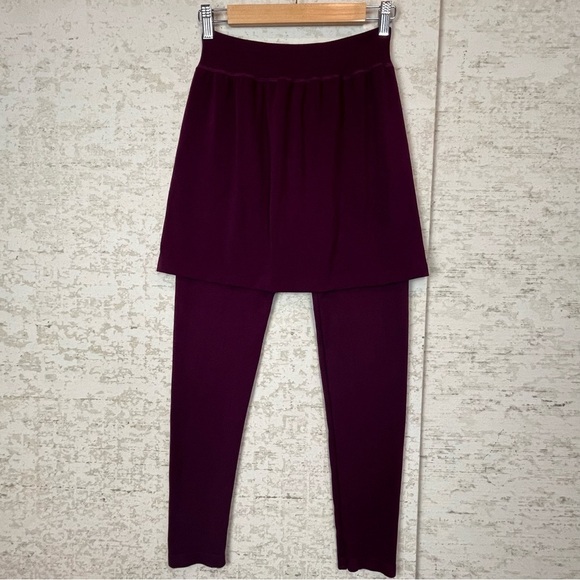 Angelina Skirt Legging Combo Merlot Maroon Color Size Large - Picture 6 of 15